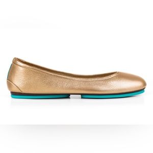 Tieks Gold Metallic Flats (Unused)